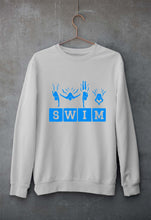 Load image into Gallery viewer, Swim Unisex Sweatshirt for Men/Women-Grey Melange-Ektarfa.online