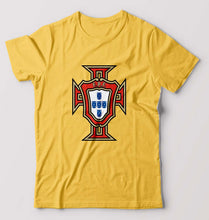 Load image into Gallery viewer, Portugal Football T-Shirt for Men-Golden Yellow-Ektarfa.online