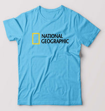 Load image into Gallery viewer, National geographic T-Shirt for Men-Light Blue-Ektarfa.online