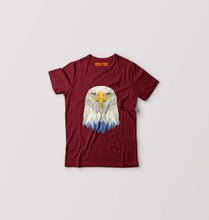 Load image into Gallery viewer, TRIANGLE_EAGLE Kids T-Shirt for Boy/Girl-Maroon-Ektarfa.online