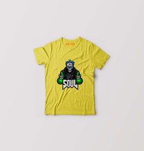 Load image into Gallery viewer, Battlegrounds Mobile India (BGMI) Soul Esport Kids T-Shirt for Boy/Girl-Yellow-Ektarfa.online