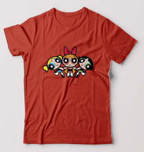 Load image into Gallery viewer, Powerpuff Girls T-Shirt for Men-Brick red-Ektarfa.online