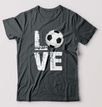 Load image into Gallery viewer, Love Football T-Shirt for Men-Steel grey-Ektarfa.online