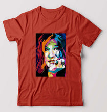 Load image into Gallery viewer, Janis Joplin T-Shirt for Men-Brick Red-Ektarfa.online