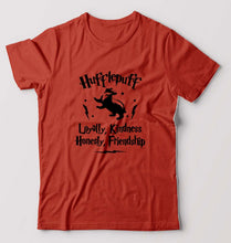 Load image into Gallery viewer, Hufflepuff Harry Potter T-Shirt for Men-Brick Red-Ektarfa.online
