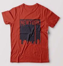 Load image into Gallery viewer, New York T-Shirt for Men-Brick Red-Ektarfa.online