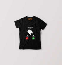 Load image into Gallery viewer, Manali Calling Kids T-Shirt for Boy/Girl-Black-Ektarfa.online