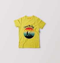 Load image into Gallery viewer, Love Dog Kids T-Shirt for Boy/Girl-Yellow-Ektarfa.online