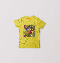 Load image into Gallery viewer, Keith Haring Funny Kids T-Shirt for Boy/Girl-Yellow-Ektarfa.online