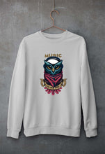 Load image into Gallery viewer, Owl Music Unisex Sweatshirt for Men/Women-Grey Melange-Ektarfa.online