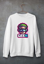 Load image into Gallery viewer, Geek Unisex Sweatshirt for Men/Women-White-Ektarfa.online
