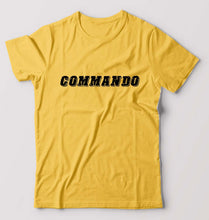 Load image into Gallery viewer, Commando T-Shirt for Men-Golden Yellow-Ektarfa.online
