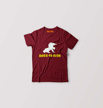 Load image into Gallery viewer, Born To Ride Kids T-Shirt for Boy/Girl-Maroon-Ektarfa.online
