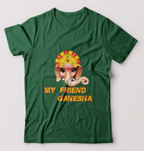 Load image into Gallery viewer, Ganpati JI(Ganesh) T-Shirt for Men-Bottle Green-Ektarfa.online