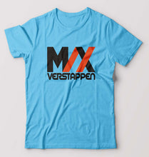 Load image into Gallery viewer, Max Verstappen T-Shirt for Men-Light Blue-Ektarfa.online