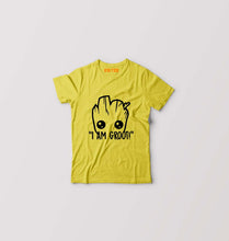 Load image into Gallery viewer, Groot Kids T-Shirt for Boy/Girl-Yellow-Ektarfa.online