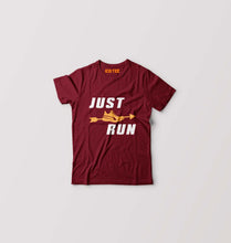 Load image into Gallery viewer, Runner Running Kids T-Shirt for Boy/Girl-Maroon-Ektarfa.online