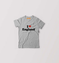 Load image into Gallery viewer, I Love England Kids T-Shirt for Boy/Girl-Grey-Ektarfa.online