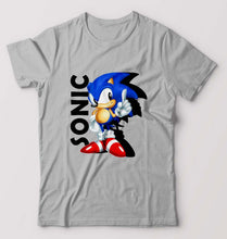 Load image into Gallery viewer, Sonic T-Shirt for Men-Grey Melange-Ektarfa.online