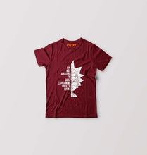 Load image into Gallery viewer, Rick and Morty Kids T-Shirt for Boy/Girl-Maroon-Ektarfa.online