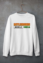Load image into Gallery viewer, Battlegrounds Mobile India (BGMI) Unisex Sweatshirt for Men/Women-White-Ektarfa.online