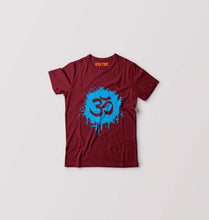 Load image into Gallery viewer, Hindi Om Kids T-Shirt for Boy/Girl-Maroon-Ektarfa.online