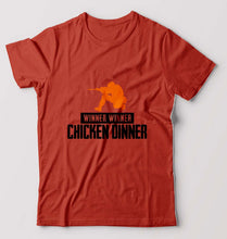 Load image into Gallery viewer, PUBG Winner Winner Chicken Dinner T-Shirt for Men-Brick Red-Ektarfa.online