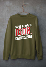 Load image into Gallery viewer, Igor Unisex Sweatshirt for Men/Women-Olive Green-Ektarfa.online