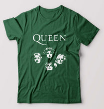 Load image into Gallery viewer, Queen Rock Band T-Shirt for Men-Bottle Green-Ektarfa.online