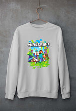 Load image into Gallery viewer, Minecraft Unisex Sweatshirt for Men/Women-Grey Melange-Ektarfa.online