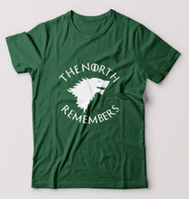 Load image into Gallery viewer, GOT Game Of Thrones North Remembers T-Shirt for Men-Bottle Green-Ektarfa.online