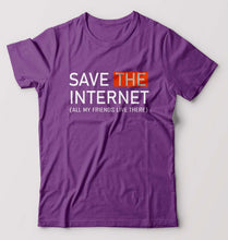 Load image into Gallery viewer, Internet Funny T-Shirt for Men-Purple-Ektarfa.online