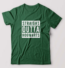 Load image into Gallery viewer, Harry Potter Hogwarts T-Shirt for Men-Bottle Green-Ektarfa.online