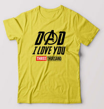 Load image into Gallery viewer, Dad I Love You 3000 T-Shirt for Men-Yellow-Ektarfa.online