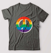 Load image into Gallery viewer, Peace Pride T-Shirt for Men-Charcoal-Ektarfa.online