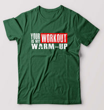 Load image into Gallery viewer, Gym T-Shirt for Men-Bottle Green-Ektarfa.online