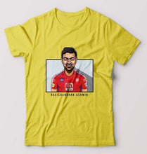 Load image into Gallery viewer, Ravichandran Ashwin T-Shirt for Men-Yellow-Ektarfa.online