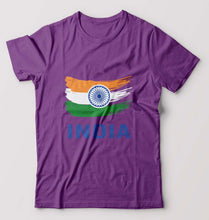 Load image into Gallery viewer, India T-Shirt for Men-Purple-Ektarfa.online