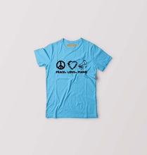 Load image into Gallery viewer, Peace Love Piano Kids T-Shirt for Boy/Girl-Light Blue-Ektarfa.online