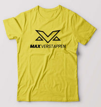 Load image into Gallery viewer, Max Verstappen T-Shirt for Men-Yellow-Ektarfa.online
