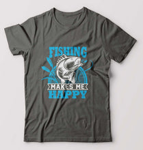 Load image into Gallery viewer, Fishing T-Shirt for Men-Charcoal-Ektarfa.online