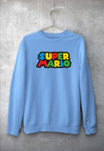 Load image into Gallery viewer, Super Mario Unisex Sweatshirt for Men/Women-Baby Blue-Ektarfa.online