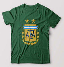 Load image into Gallery viewer, Argentina Football T-Shirt for Men-Bottle Green-Ektarfa.online