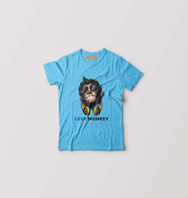 Load image into Gallery viewer, Geek Monkey Kids T-Shirt for Boy/Girl-Light Blue-Ektarfa.online
