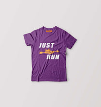 Load image into Gallery viewer, Runner Running Kids T-Shirt for Boy/Girl-Purple-Ektarfa.online