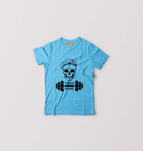 Load image into Gallery viewer, Gym Train Hard Kids T-Shirt for Boy/Girl-Light Blue-Ektarfa.online