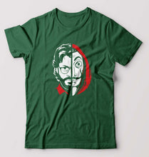 Load image into Gallery viewer, Money Heist The Professor T-Shirt for Men-Bottle Green-Ektarfa.online