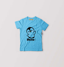 Load image into Gallery viewer, Penguin Hello Kids T-Shirt for Boy/Girl-Light Blue-Ektarfa.online