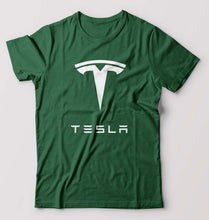 Load image into Gallery viewer, Tesla T-Shirt for Men-Bottle Green-Ektarfa.online