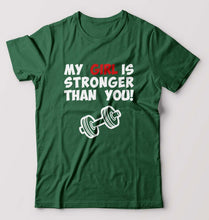Load image into Gallery viewer, Gym Funny T-Shirt for Men-Bottle Green-Ektarfa.online